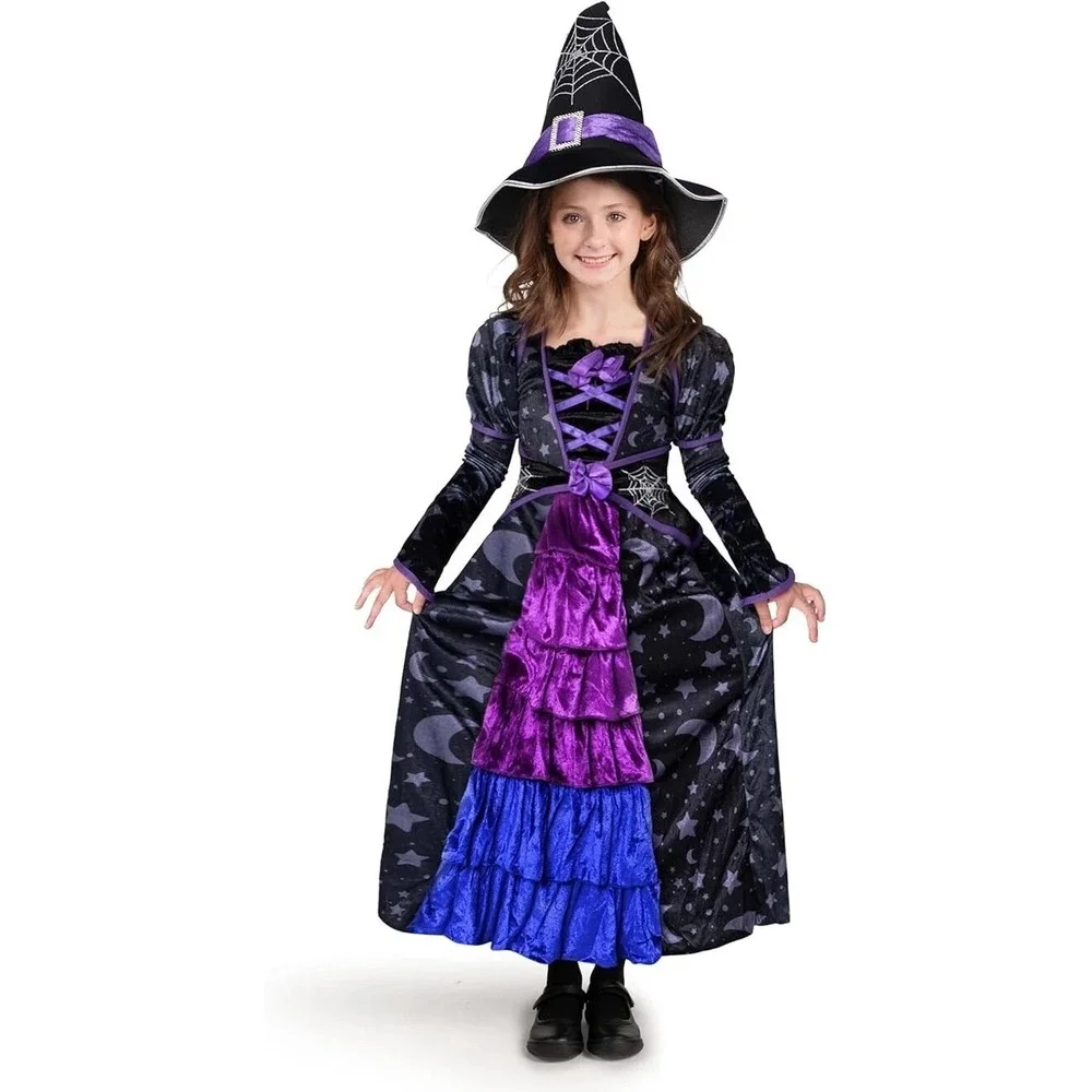 Spooktacular Creations Halloween Child Girl's M (8-10Y) Purple Witch Costume